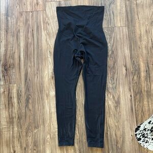 Pact Black High-Rise Maternity Leggings